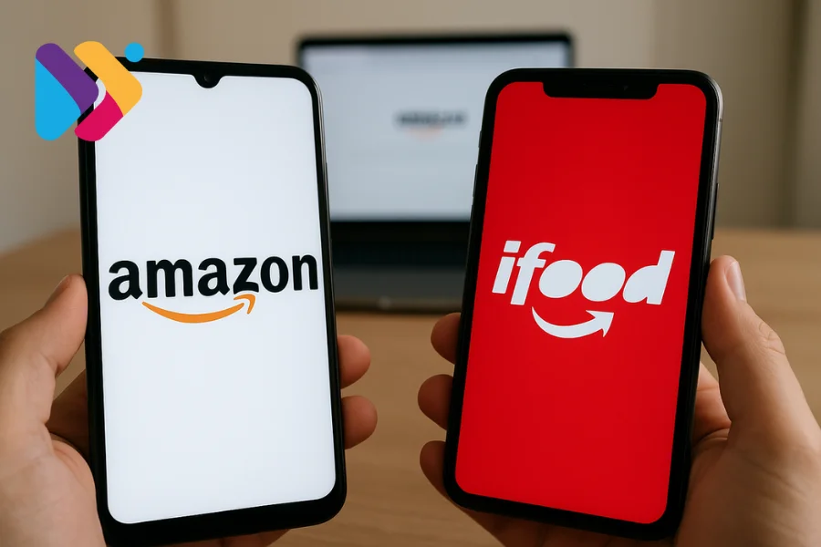 Imagem ilustrando a parceria entre Amazon Prime e Clube iFood durante a Semana Black