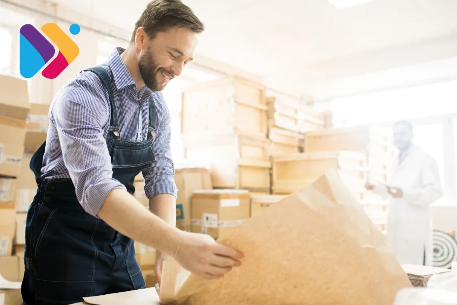 Exemplo de embalagem correta para envio de produtos em marketplaces