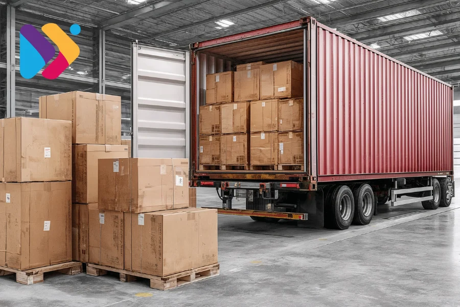 Processo logístico de separação e envio de pedidos em operação de e-commerce