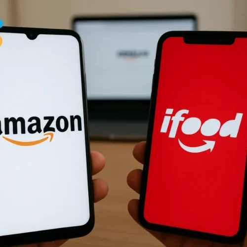 Imagem ilustrando a parceria entre Amazon Prime e Clube iFood durante a Semana Black