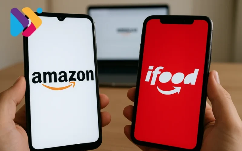 Imagem ilustrando a parceria entre Amazon Prime e Clube iFood durante a Semana Black