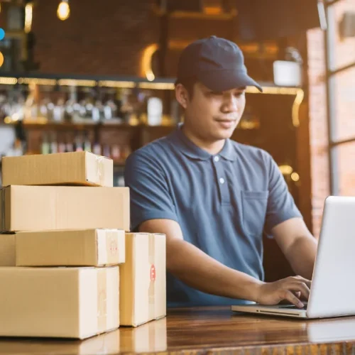 Loja online com entregas locais rápidas