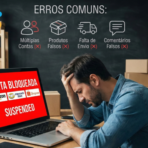 Erros comuns que causam bloqueio de conta nos marketplaces