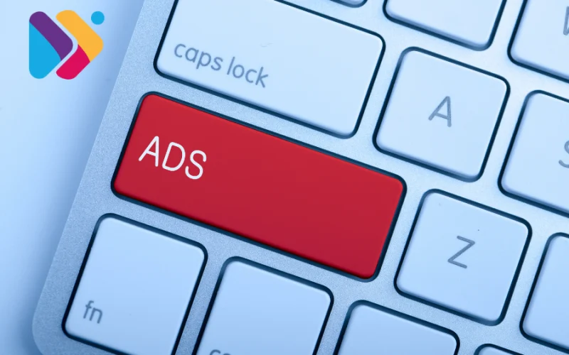 Painel deAds com gráficos de desempenho e relatórios de campanhas
