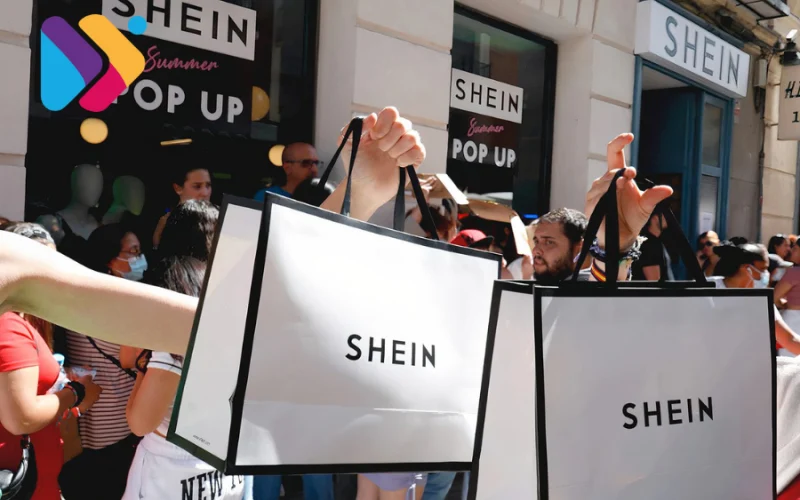 Fila e protestos na inauguração da primeira loja física da Shein em Paris.