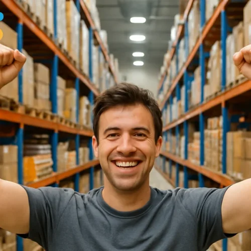 Empreendedor organizando a operação da empresa utilizando ERP no computador.