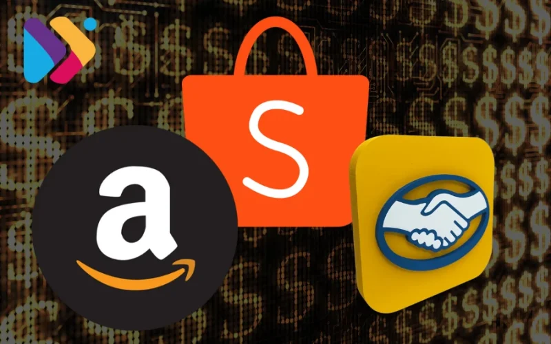 Comparação entre Shopee, Mercado Livre e Amazon para saber qual marketplace paga mais ao vendedor.