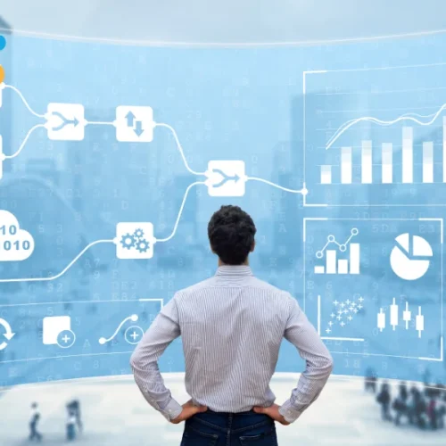 Gráfico ilustrando indicadores de performance essenciais para marketplaces.