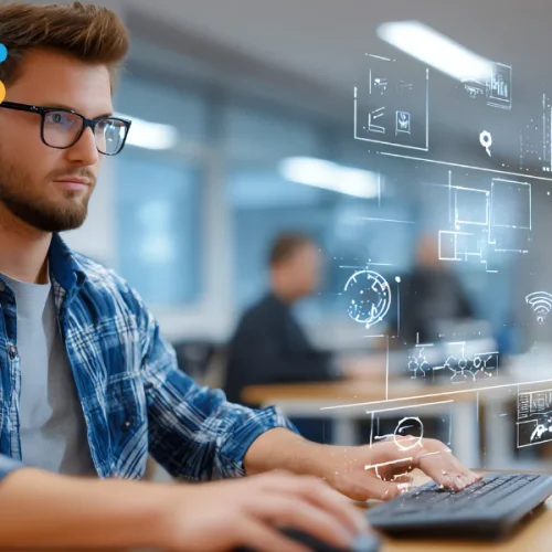 Dashboard de ERP mostrando controle de estoque, vendas e pedidos